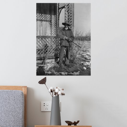 カウボーイランチャーまたは旧西のカナダの法律 箔ポスター (インサイチュ (寝室2))