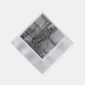 カウボーイランチャーまたは旧西のカナダの法律 縁ありカクテルナプキン (角)