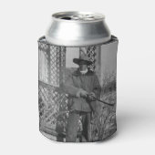 カウボーイランチャーまたは旧西のカナダの法律 缶クーラー (缶正面)