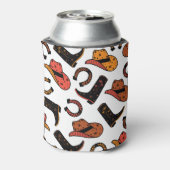 カウボーイランチ:ワイルドウエストシームレス。 缶クーラー (缶裏面)