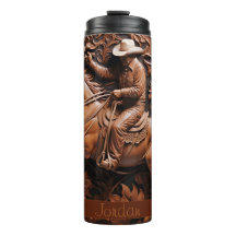 カウボーイレザールックブラウンホース