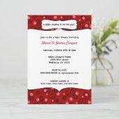 カウボーイレッドパイスローベイビーシャワー招待状 招待状 (スタンド正面)