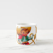 カウボーイレトロボーイチャイルドカワイウェスタン エスプレッソカップ (正面)