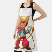 カウボーイレトロボーイチャイルドカワイウェスタン エプロン (インサイチュ)