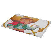 カウボーイレトロボーイチャイルドカワイウェスタン カッティングボード (角)