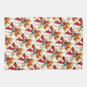 カウボーイレトロボーイチャイルドカワイウェスタン キッチンタオル (横)