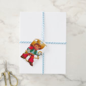 カウボーイレトロボーイチャイルドカワイウェスタン ギフトタグ (より糸付き)