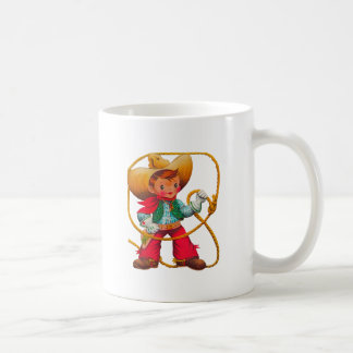カウボーイレトロボーイチャイルドカワイウェスタン コーヒーマグカップ
