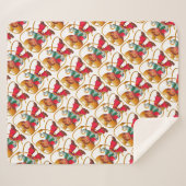 カウボーイレトロボーイチャイルドカワイウェスタン シェルパブランケット (正面(横))