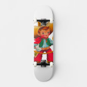 カウボーイレトロボーイチャイルドカワイウェスタン スケートボード (正面)