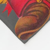 カウボーイレトロボーイチャイルドカワイウェスタン フリースブランケット (角)