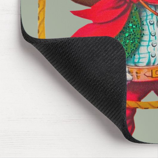 カウボーイレトロボーイチャイルドカワイウェスタン マウスパッド (コーナー)