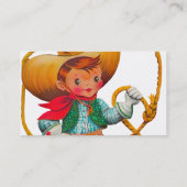 カウボーイレトロボーイチャイルドカワイウェスタン 名刺 (裏面)