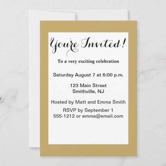 カウボーイレトロボーイチャイルドカワイウェスタン 招待状 (正面)