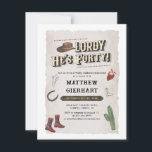 カウボーイレトロ40thバースデーウィークエンドブーツパーティー 招待状<br><div class="desc">40th誕生日ウィークエンドレトロカウボーイブーツパーティの招待状カスタマイズは、次の40th誕生祝いパーティーのために簡単に</div>