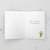 カウボーイレプレシャン・フロッグ聖パトリックの日 カード (内部)