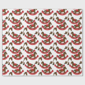 カウボーイロッキングホースベビー ラッピングペーパー (フラット)