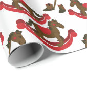 カウボーイロッキングホースベビー ラッピングペーパー (ロールコーナー)