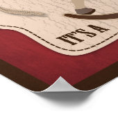 カウボーイロッキングホース赤ちゃんシャワーバナー2 ポスター (角)