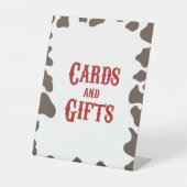 カウボーイロデオウェスタンカードとギフトパーティー 台座サイン (正面)