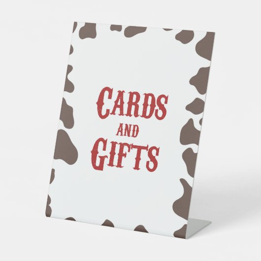 カウボーイロデオウェスタンカードとギフトパーティー 台座サイン (正面)