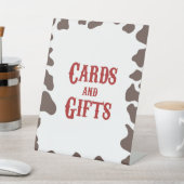 カウボーイロデオウェスタンカードとギフトパーティー 台座サイン (インサイチュ)