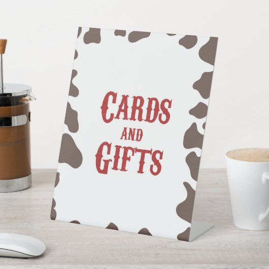 カウボーイロデオウェスタンカードとギフトパーティー 台座サイン (インサイチュ)