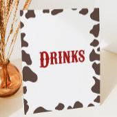 カウボーイロデオウェスタンドリンクテーブル 台座サイン