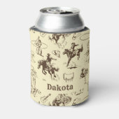カウボーイロデオウェスタンパーソナライズされた 缶クーラー (缶裏面)