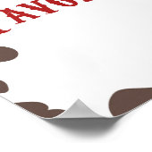 カウボーイロデオウェスタンパーティーの好意テーブル ポスター (角)