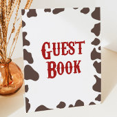 カウボーイロデオウエスタンゲストブック 台座サイン