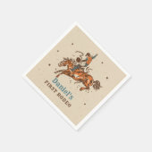 カウボーイロデオカウボーイ誕生日ペーパーナプキン スタンダードカクテルナプキン (角)