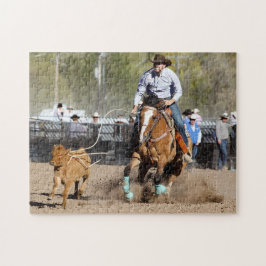 カウボーイロデオカーフローピンウェスタンスポーツ ジグソーパズル