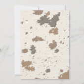 カウボーイロデオハウディユニセックスベイビーシャワー散水 招待状 (裏面)