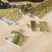 カウボーイロデオピエロブルディストラクション西スポーツ ジグソーパズル (側面)