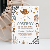 カウボーイロデオボーイサウスウエストランチベビーシャワー 招待状