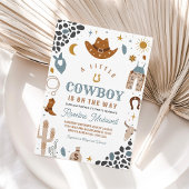 カウボーイロデオボーイサウスウエストランチベビーシャワー 招待状