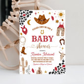 カウボーイロデオボーイワイルドウエストウェスタンベビーシャワー 招待状