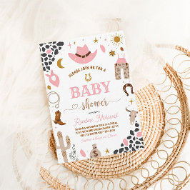 カウボーイロデオボーイワイルドウエストウェスタンベビーシャワー 招待状