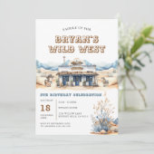 カウボーイロデオワイルドウェストランチ5thバースデーパーティー 招待状 (スタンド正面)
