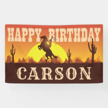 カウボーイロデオワイルドウェスト任意の年齢、ハッピーバースデー