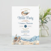 カウボーイロデオワイルドパーティーウエスタンランチ5th誕生日 招待状 (スタンド正面)