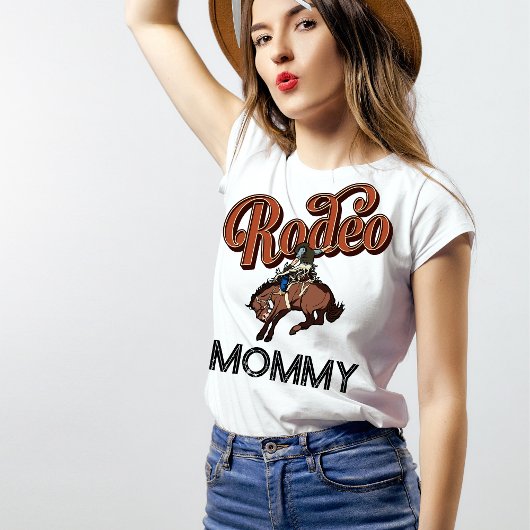 カウボーイロデオ誕生日パーティーの親のマッチング Tシャツ