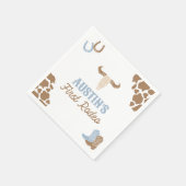カウボーイロデオ誕生日パーティー スタンダードカクテルナプキン (角)