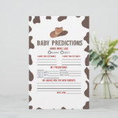 カウボーイロデオ赤ちゃんシャワー予測活動 便箋 (スタンド正面)