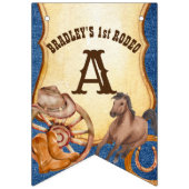 カウボーイロデオ馬の馬乗り野生の西パーティー バンティングフラッグ (第3の旗)