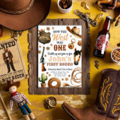 カウボーイロデオ1st西の方法は1つの誕生日 招待状