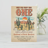 カウボーイロデオ1st誕生日どのように西は1つのinvだった 招待状 (スタンド正面)