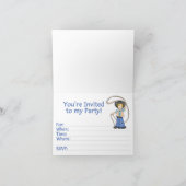 カウボーイローパー1stバースデーフィルイン招待状 招待状 (内部)