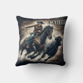 カウボーイローピンアブルアットロデオイベント クッション (裏面)